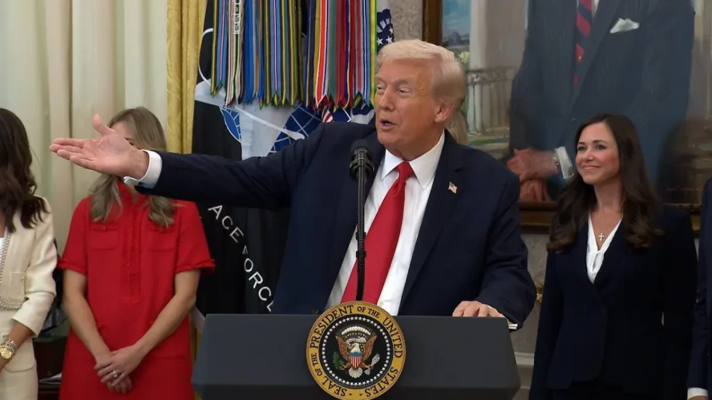 President Trump at the White House