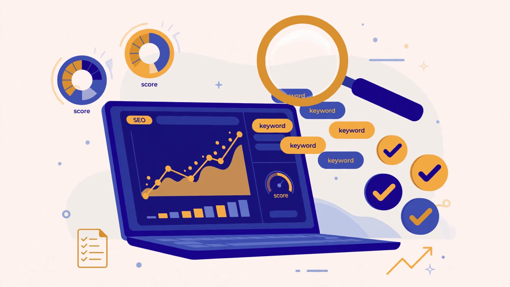 SEO content optimization illustration