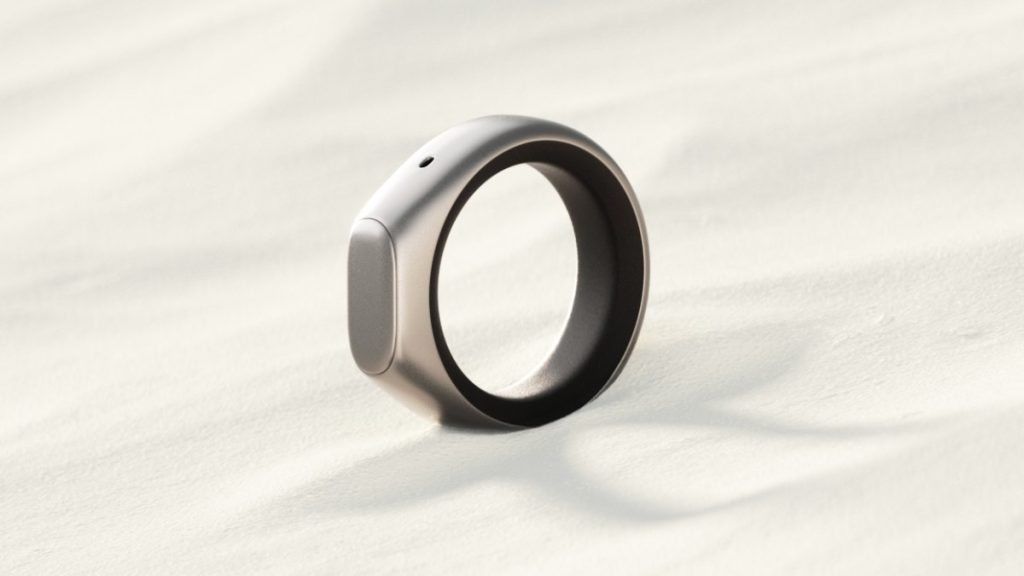 Sandbar Stream Ring worn on a finger