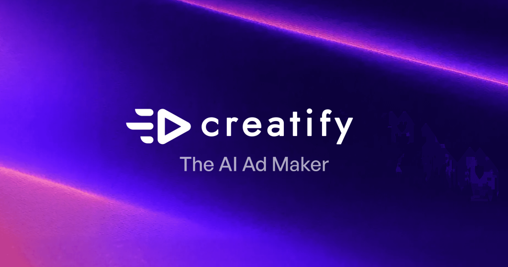 Creatify — The AI Ad Maker logo on a purple background
