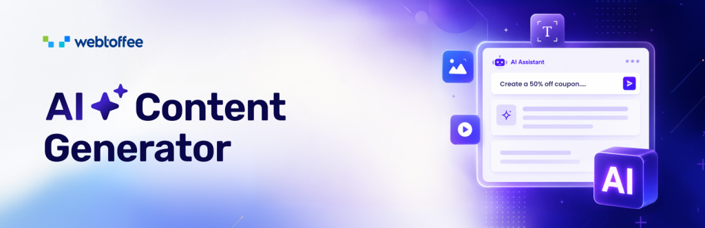 AI Content Generator for WooCommerce plugin banner by WebToffee