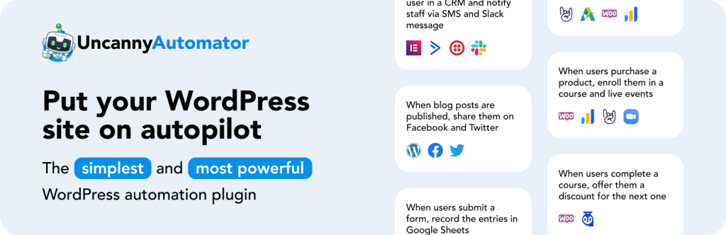 Uncanny Automator WordPress plugin banner