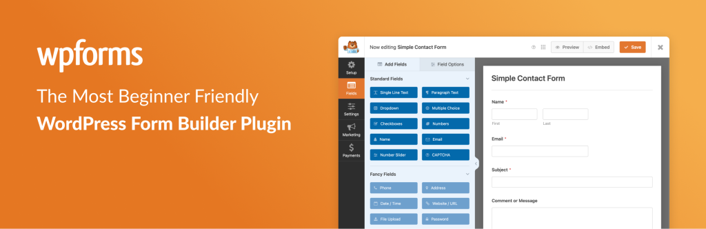 WPForms AI form builder banner