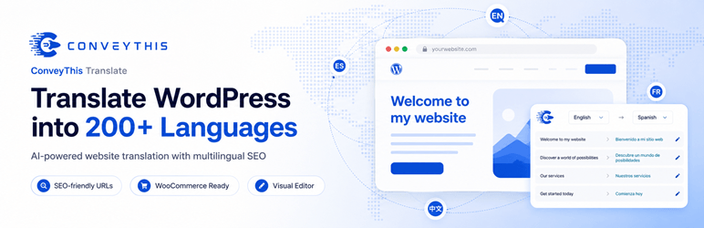ConveyThis AI translation plugin for WordPress