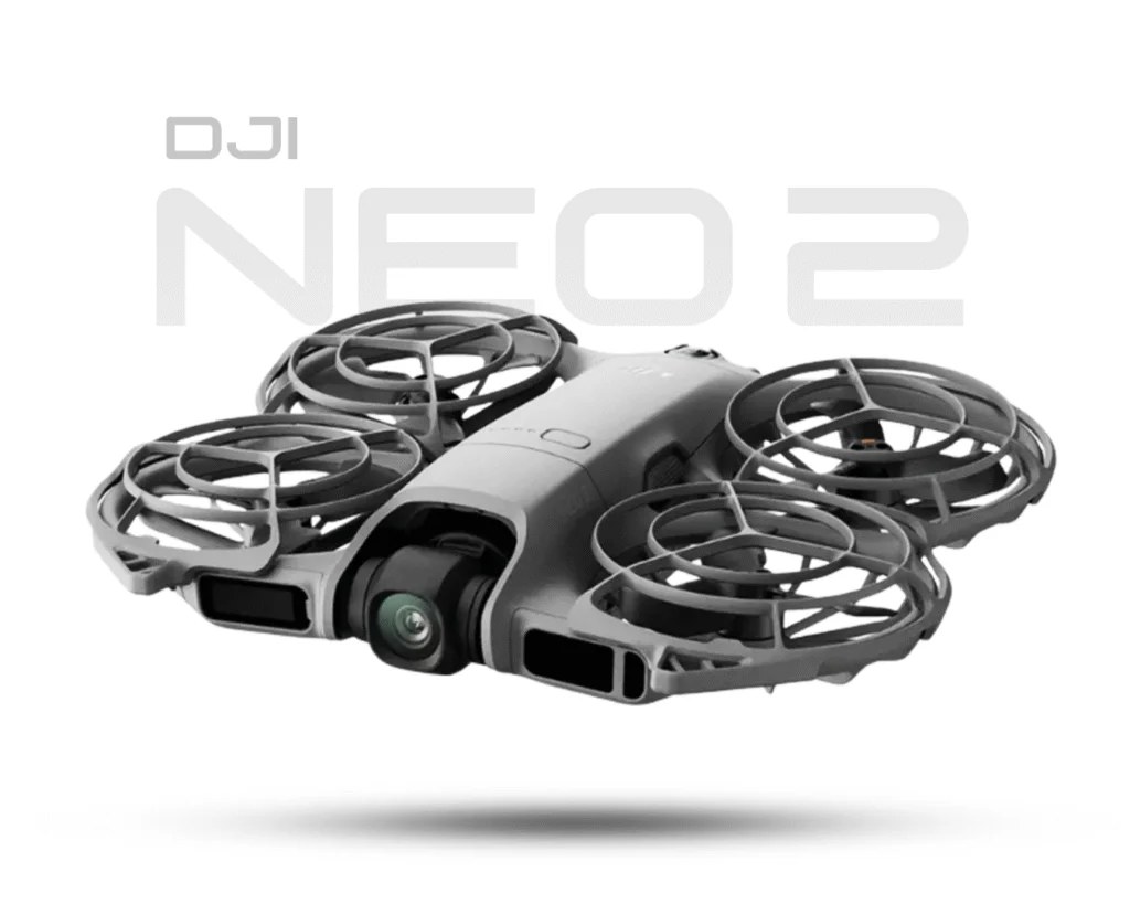 DJI Neo 2 palm drone with propeller guards