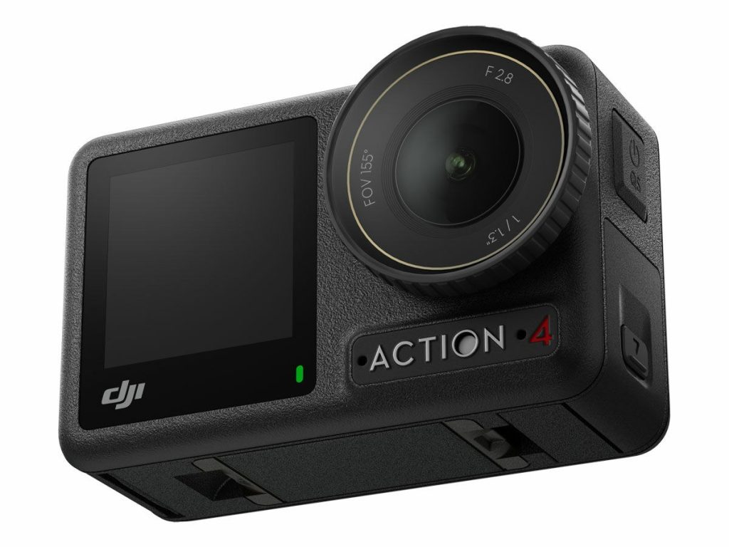 DJI Osmo Action 4 action camera with magnetic mount