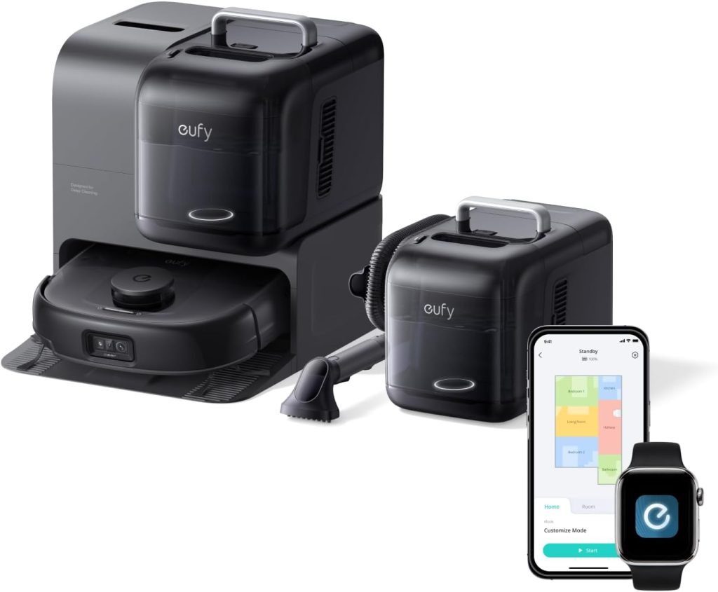 eufy Omni E28 robot vacuum with detachable deep cleaner
