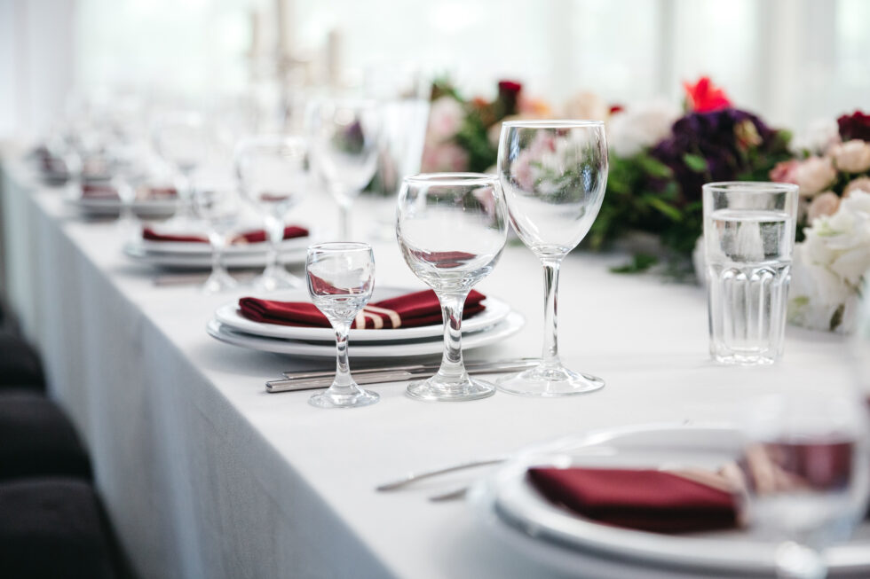 Elegant event table setting