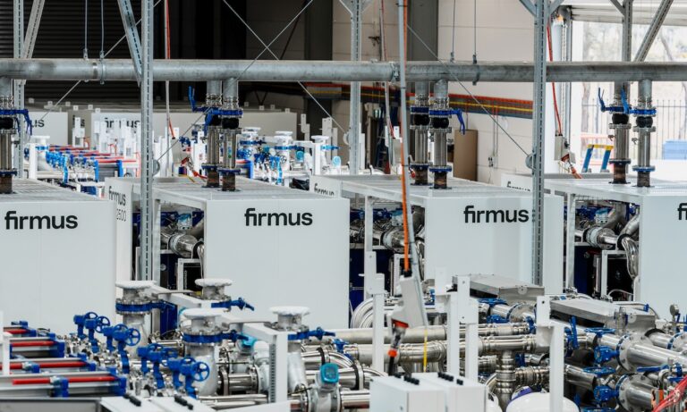 Firmus Technologies data center equipment branded with the Firmus logo.