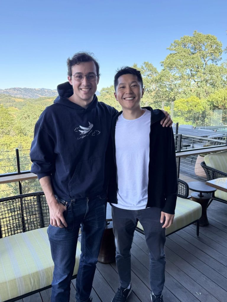Flapping Airplanes CEO Ben Spector with Index Ventures partner Mark Xu