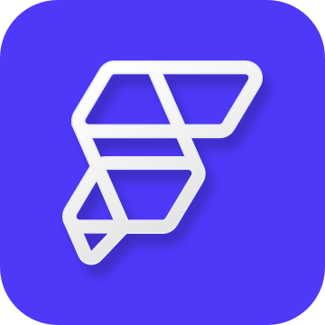 FlutterFlow logo — visual app builder with a free plan