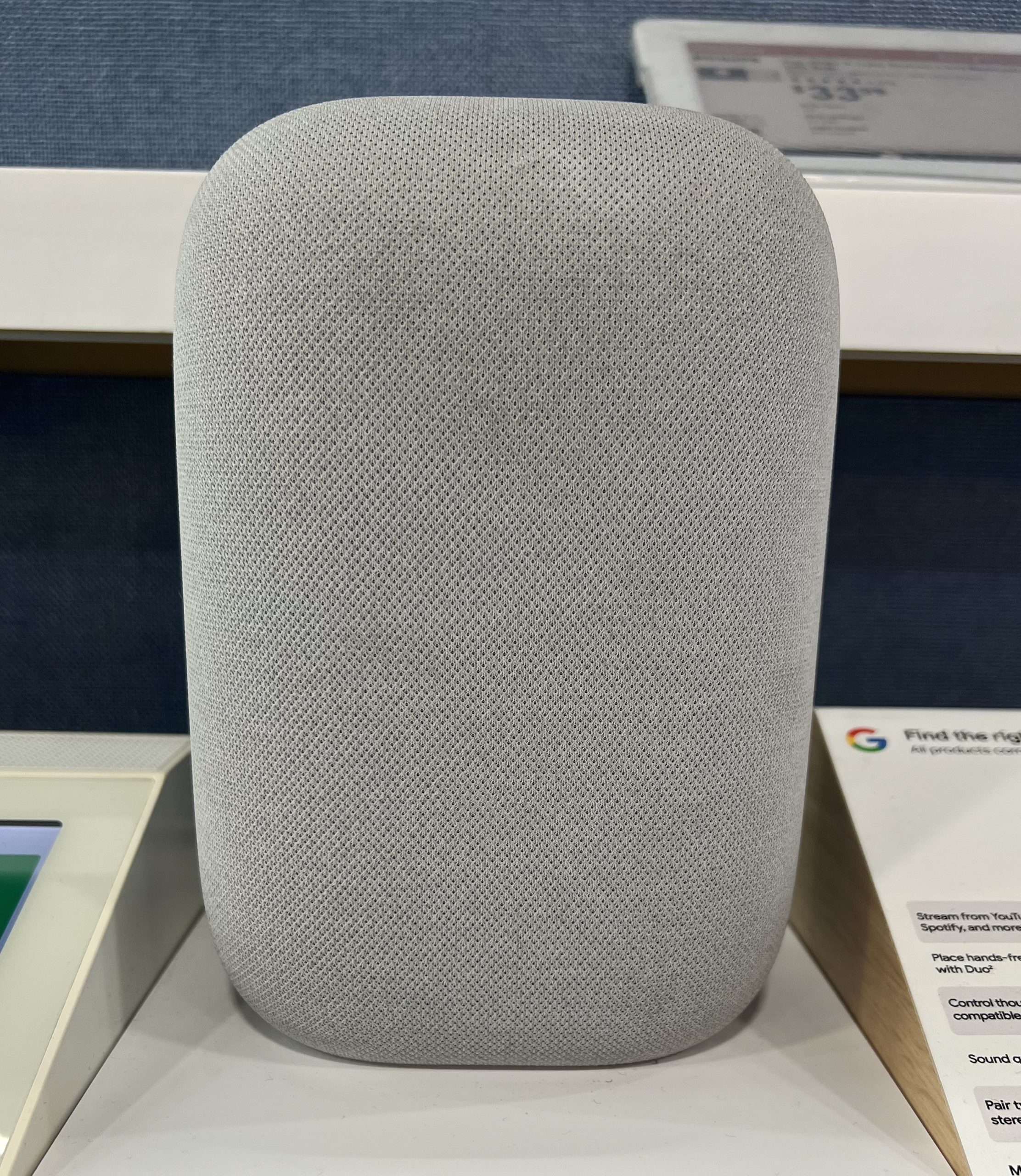 Google Nest Audio &mdash; product photo