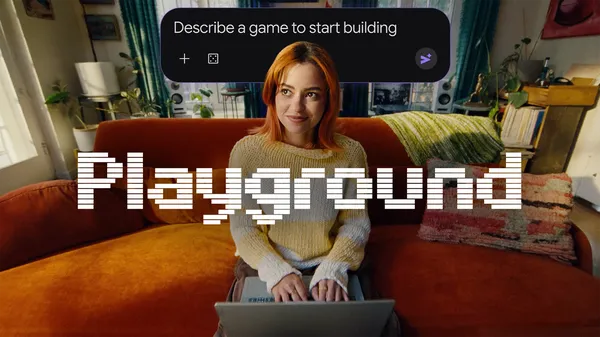 Google Playground AI game creation platform illustration