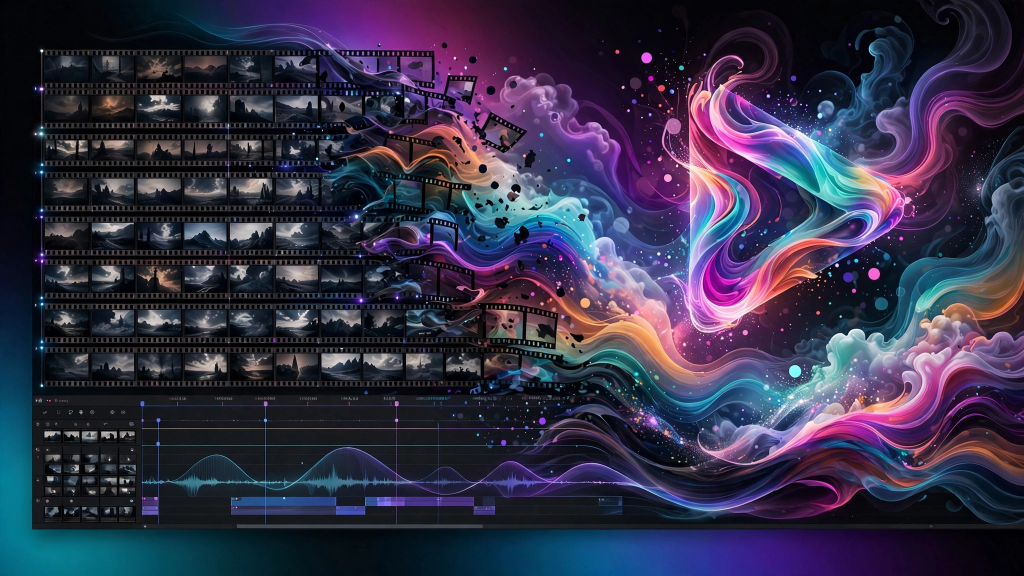 Illustration of AI video generation for the Kaiber review