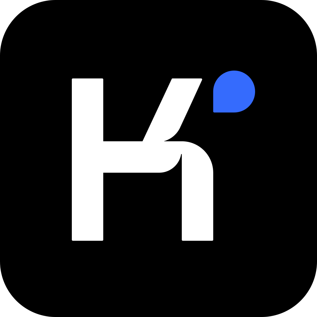 Kimi logo — white K mark with blue dot on black background, from Moonshot AI's official GitHub repository