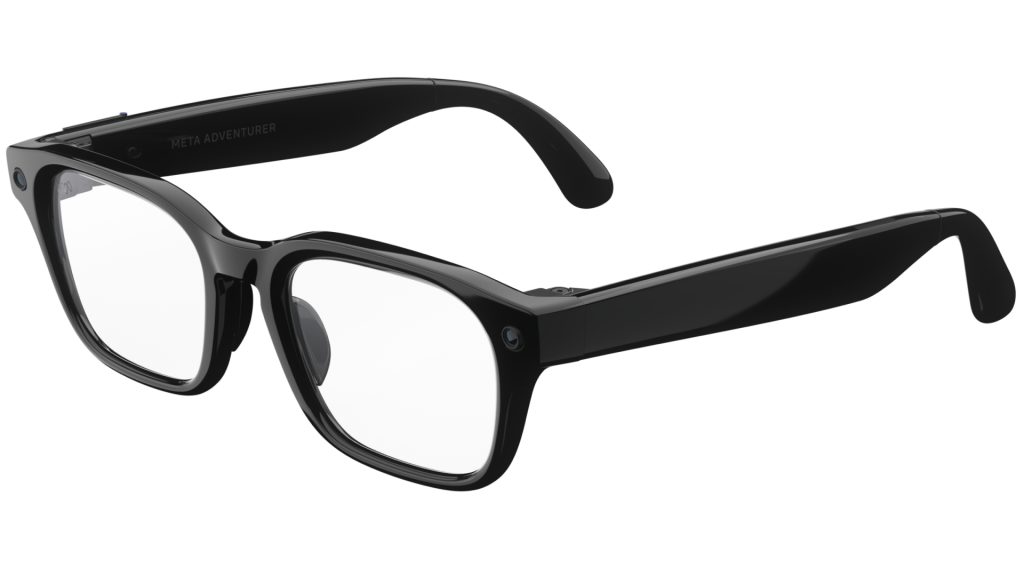 Meta Adventurer AI glasses in Classic Black