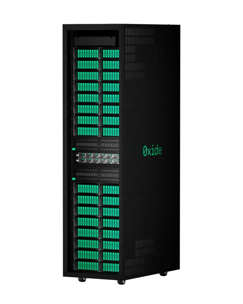 Oxide Cloud Computer rack, full view