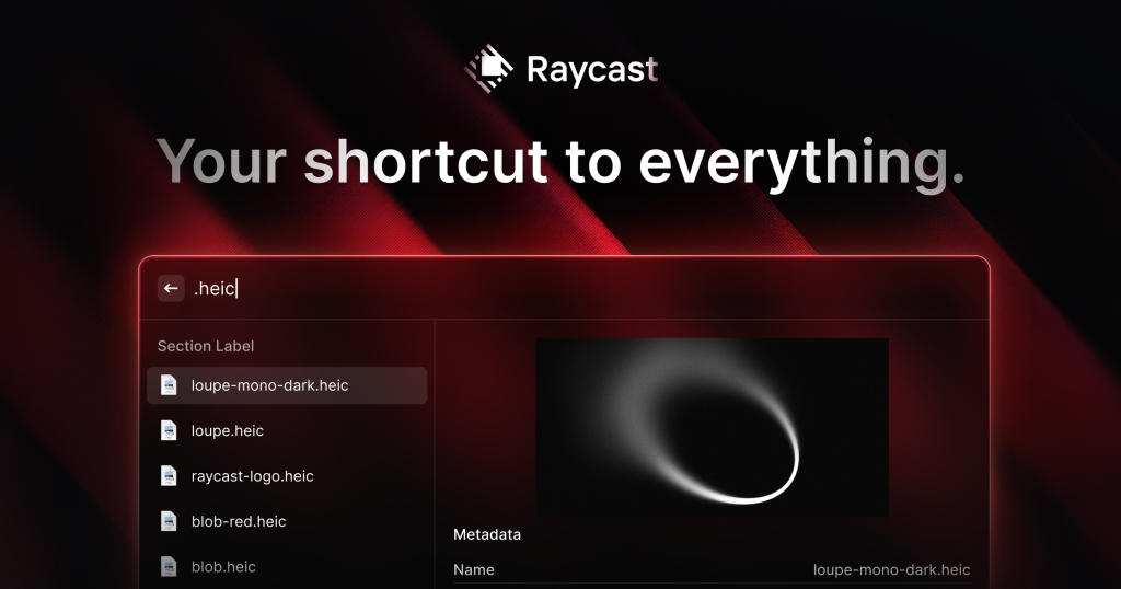 Raycast branding