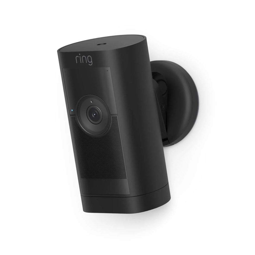 Ring Stick Up Cam Pro Battery security camera in black