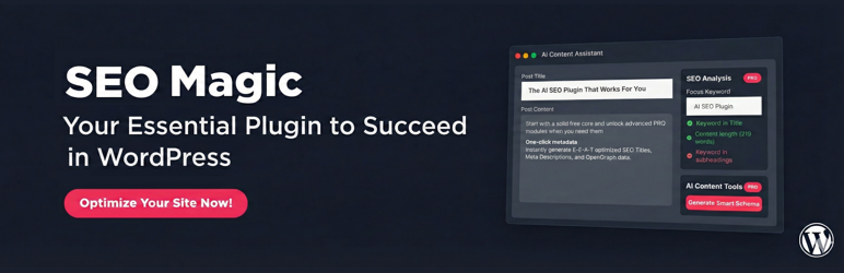 SEO Magic AI SEO Assistant WordPress plugin banner