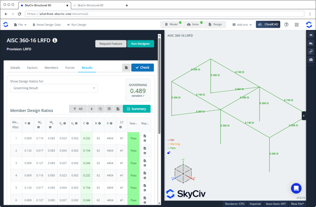 SkyCiv Structural 3D