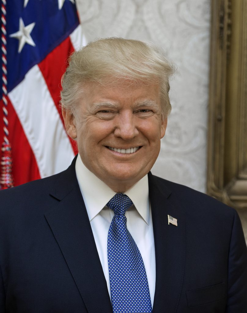 President Donald Trump official portrait (file photo)