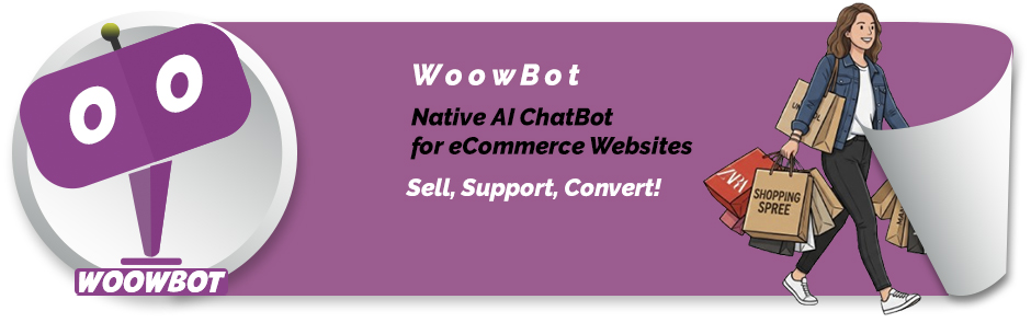 WoowBot AI chatbot for WooCommerce plugin banner