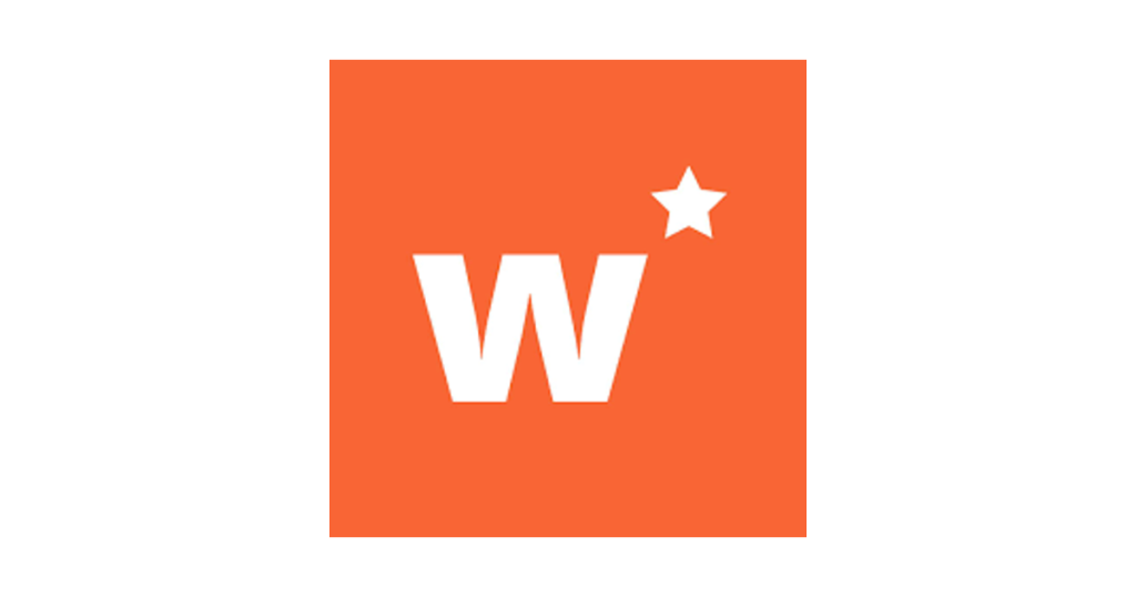 Official Writecream logo: white W with star on orange square